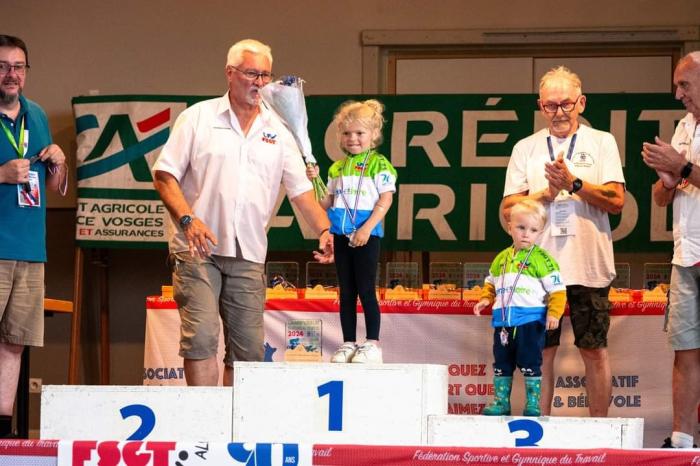 Sandrine et Léo sur le podium du national FSGT 2024